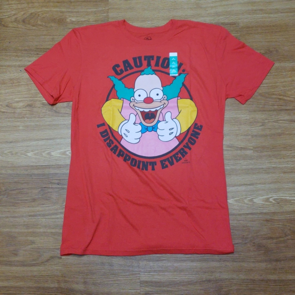 NEW CAUTION T-SHIRT Simpsons - Picture 1 of 7